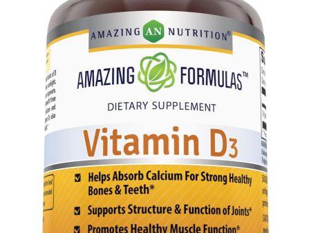 Amazing Formulas, Vitamin D3, 5000 IU, 180 softgels Cheap