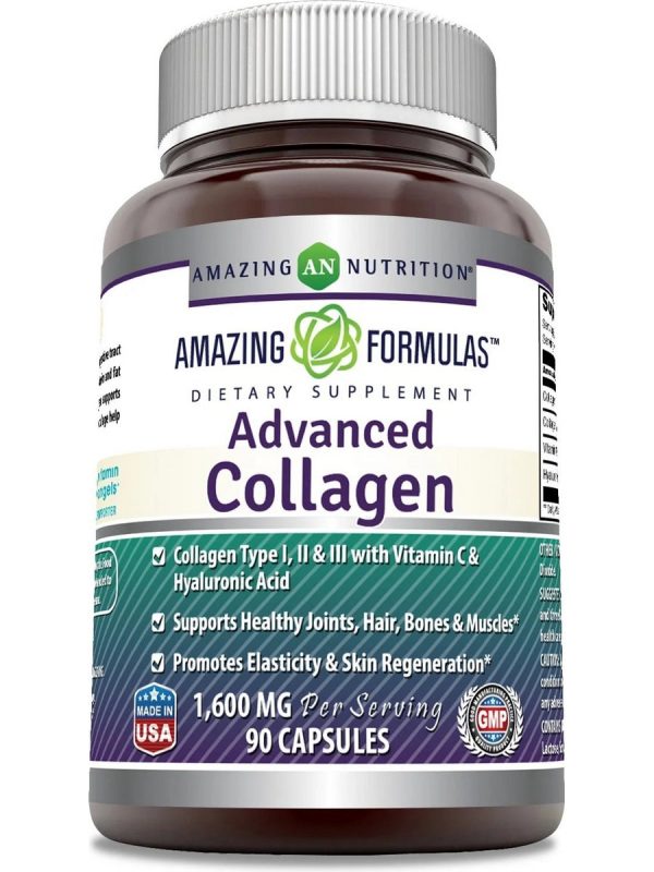 Amazing Formulas, Advanced Collagen, 1600 mg, 90 Capsules Online