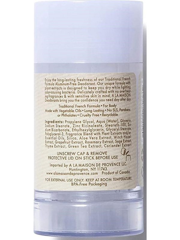 A La Maison de Provence, Honeysuckle Deodorant, 2.4 oz Supply