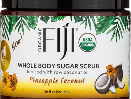 Organic Fiji, Whole Body Sugar Scrub, Pineapple Coconut, 20 fl oz Cheap