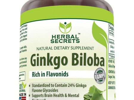 Herbal Secrets, Ginkgo Biloba, 120 mg, 120 Veggie Capsules Online Hot Sale