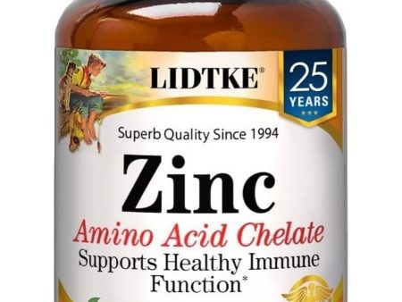 Lidtke, Zinc Amino Acid Chelate, 100 Vegan Capsules Online Hot Sale