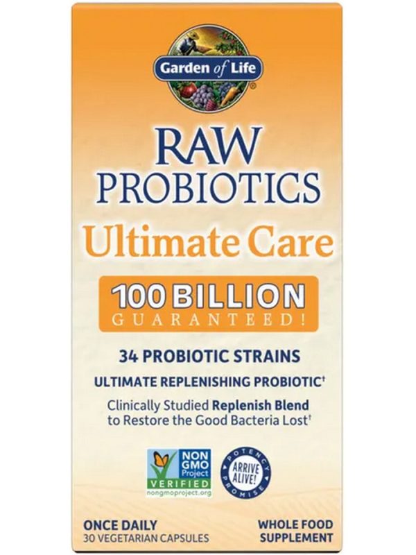 Garden of Life, Raw Probiotics Ultimate Care, 30 Vegetarian Capsules For Cheap