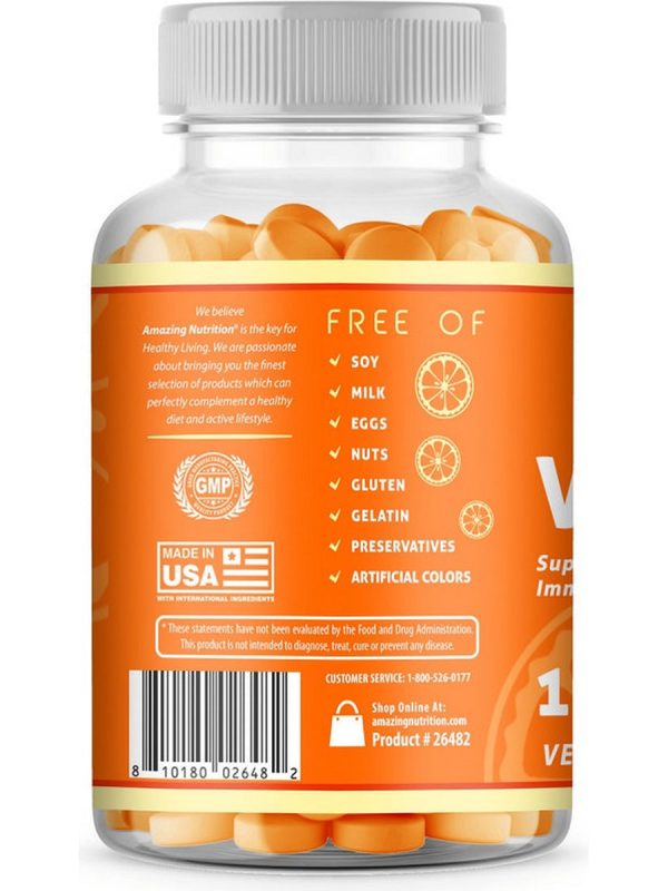 Amazing Nutrition, Amazing Gummies, Vitamin C, 120 Orange Gummies Fashion