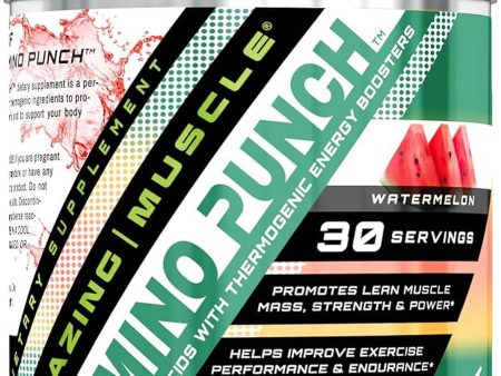 Amazing Muscle, Amino Punch, Watermelon, 8.9 oz Online Sale