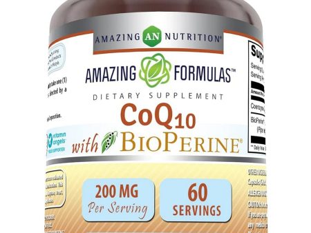 Amazing Formulas, CoQ10 with Bioperine, 200 mg, 60 Softgels Supply