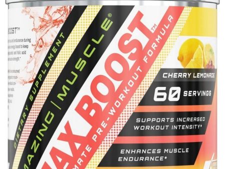 Amazing Muscle, Max Boost Ultimate Pre-Workout Formula, Cherry Lemonade, 15.23 oz For Discount