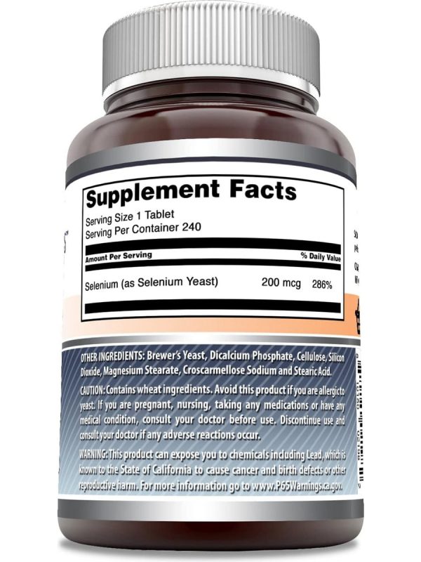 Amazing Formulas, Selenium, 200 mcg, 240 Tablets Hot on Sale