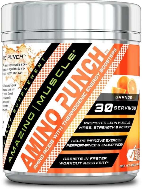 Amazing Muscle, Amino Punch, Orange, 8.9 oz Online