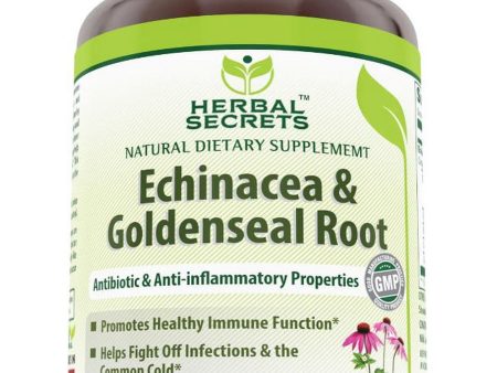 Herbal Secrets, Echinacea & Goldenseal Root, 450 mg, 250 Veggie Capsules Discount