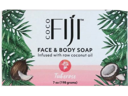 Organic Fiji, Face and Body Soap, Tuberose, 7 oz Discount