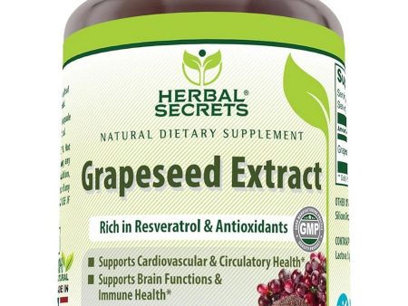 Herbal Secrets, Grapeseed Extract, 400 mg, 120 Capsules Online Hot Sale