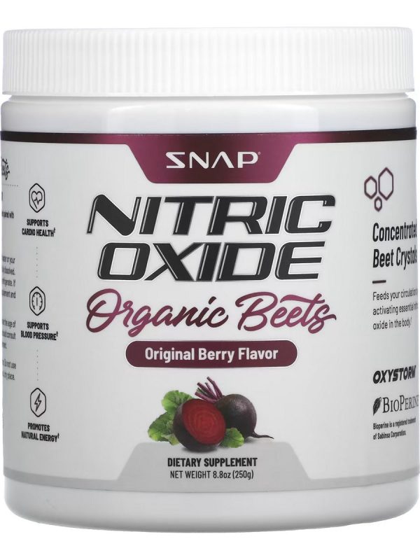 Snap Supplements, Nitric Oxide Organic Beets, Original Berry, 8.8 oz Online now