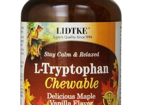 Lidtke, L-Tryptophan Chewable, Delicious Maple Vanilla, 60 Tablets on Sale