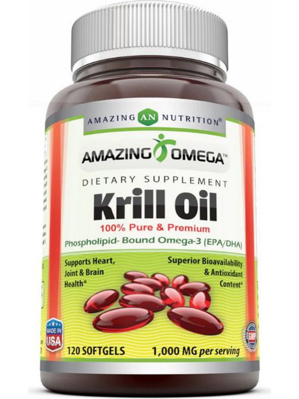 Amazing Omega, Krill Oil, 1000 mg, 120 Softgels Cheap