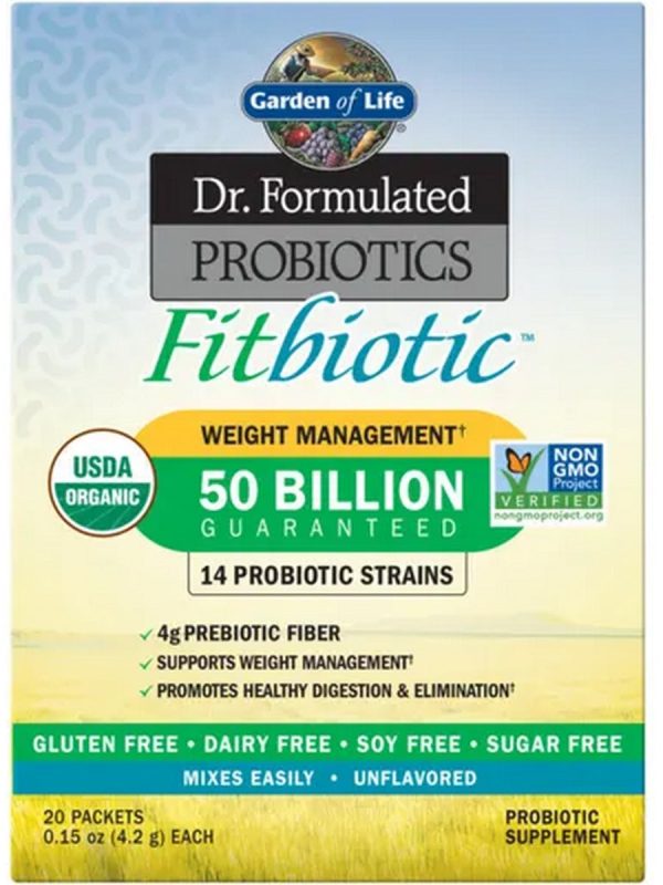 Garden of Life, Dr. Formulated, Fitbiotic, 20 Packets For Sale