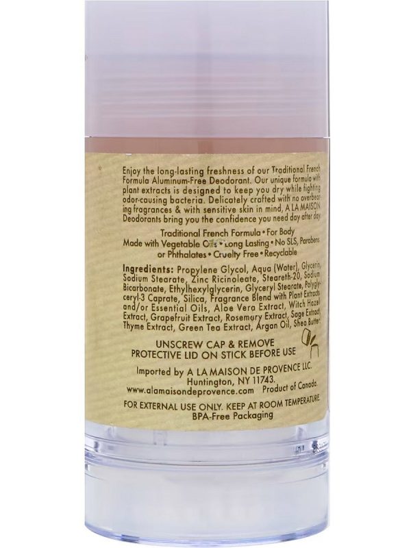 A La Maison de Provence, Coconut Deodorant, 2.4 oz For Discount