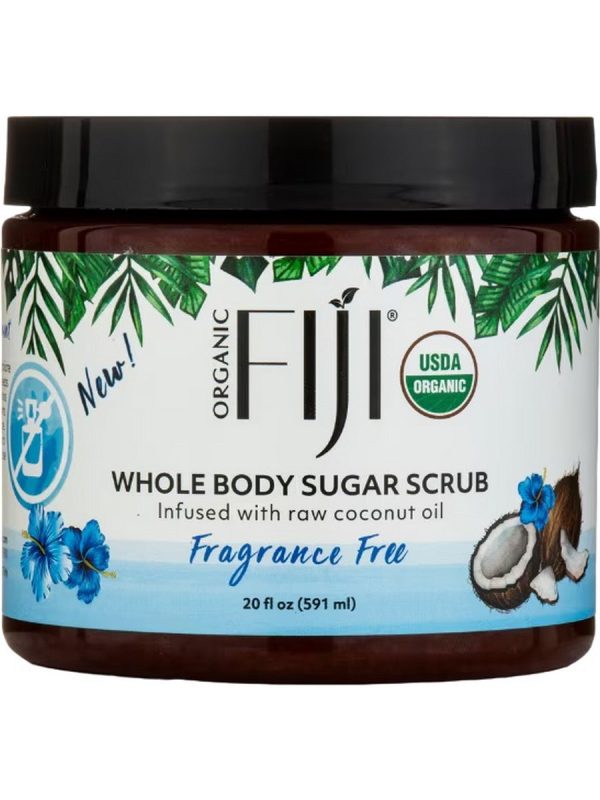 Organic Fiji, Whole Body Sugar Scrub, Fragrance Free, 20 fl oz Fashion