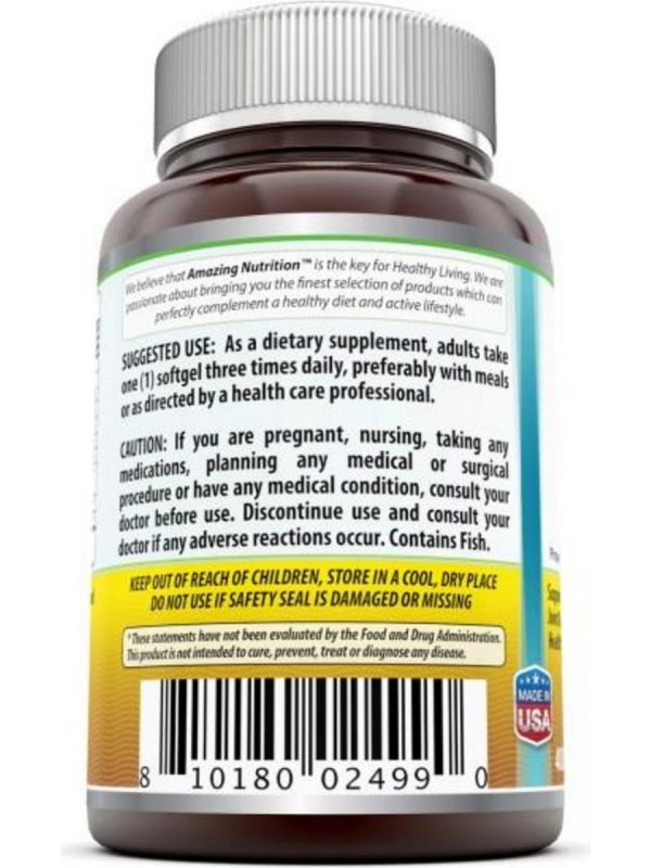 Amazing Omega, Fish Oil, 1000 mg, 400 softgels For Cheap