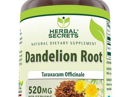 Herbal Secrets, Dandelion Root, 520 mg, 120 Veggie Capsules Online Hot Sale