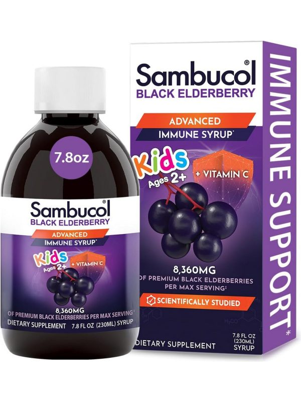 Sambucol, Black Elderberry Syrup Kids, 7.8 fl oz Discount