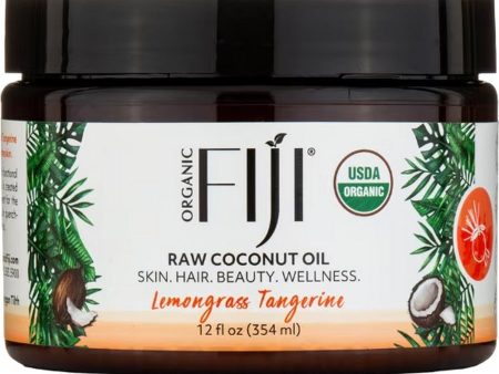 Organic Fiji, Raw Coconut Oil, Lemongrass Tangerine, 12 fl oz Fashion