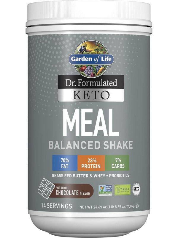 Garden of Life, Dr. Formulated, Keto Meal Chocolate, 24.69 oz Online Hot Sale