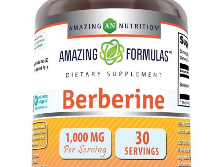 Amazing Formulas, Berberine, 1000 mg, 60 Capsules Online now