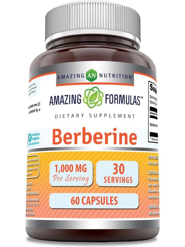 Amazing Formulas, Berberine, 1000 mg, 60 Capsules Online now