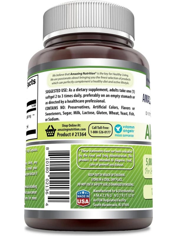 Amazing Formulas, Aloe Vera, 5000 mg, 120 Softgels Fashion