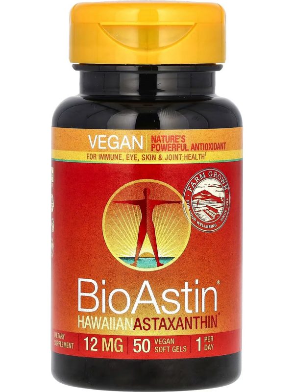 Nutrex Hawaii, BioAstin Hawaiian Astaxanthin, 12 mg, 50 Vegan Soft Gels Online Hot Sale