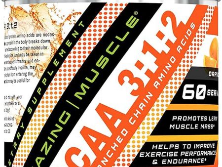 Amazing Muscle, BCAA 3:1:2, Orange, 0.94 lb on Sale