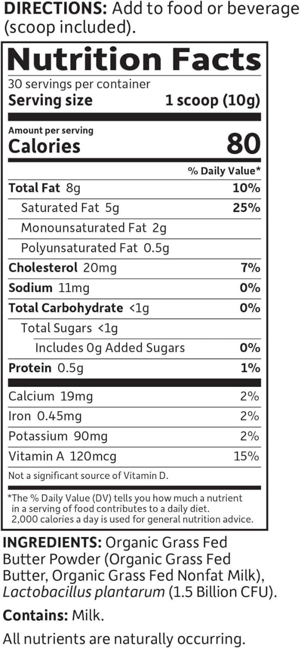 Garden of Life, Dr. Formulated, Keto Organic Grass Fed Butter, 10.58 oz For Sale