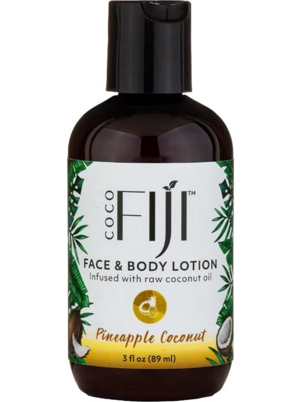 Organic Fiji, Face and Body Lotion, Pineapple Coconut, 3 fl oz Online Sale