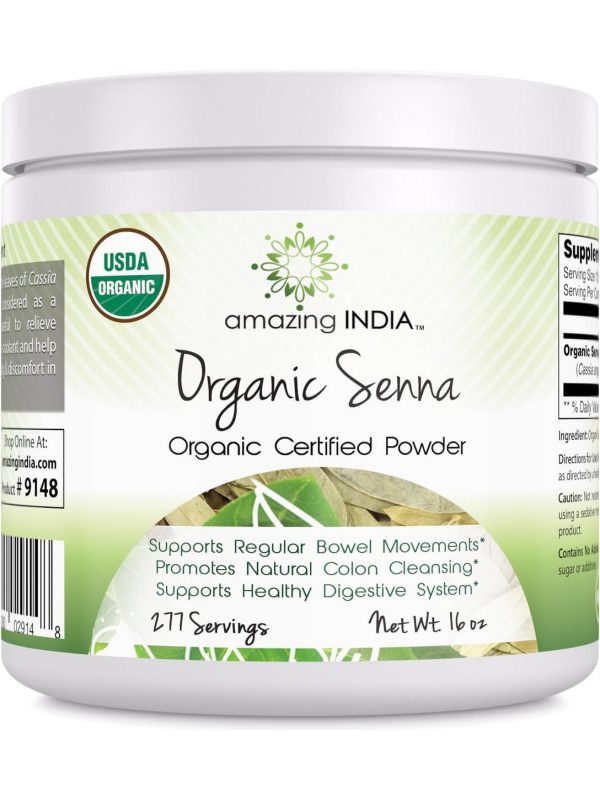 Amazing India, Organic Senna Powder, 16 oz Online Sale