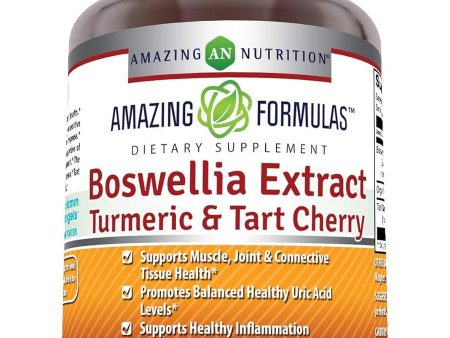 Amazing Formulas, Boswellia Extract, Turmeric & Tart Cherry, 2400 mg, 120 Veggie Capsules For Discount