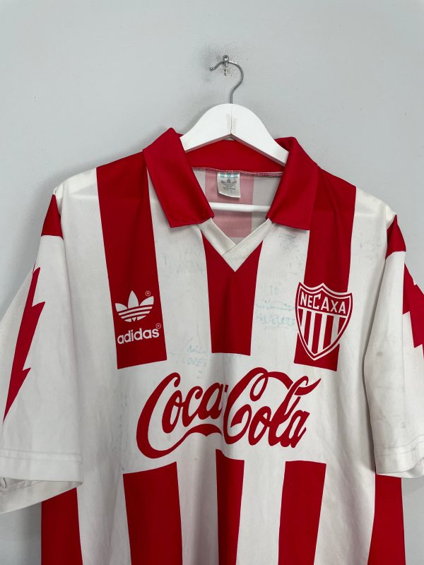 1994 95 NECAXA *SIGNED* HOME SHIRT (M) ADIDAS Online Sale