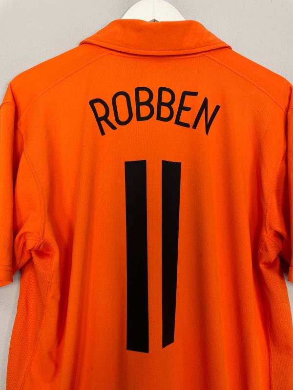 2006 08 NETHERLANDS ROBBEN #11 HOME SHIRT (L) NIKE Online Hot Sale