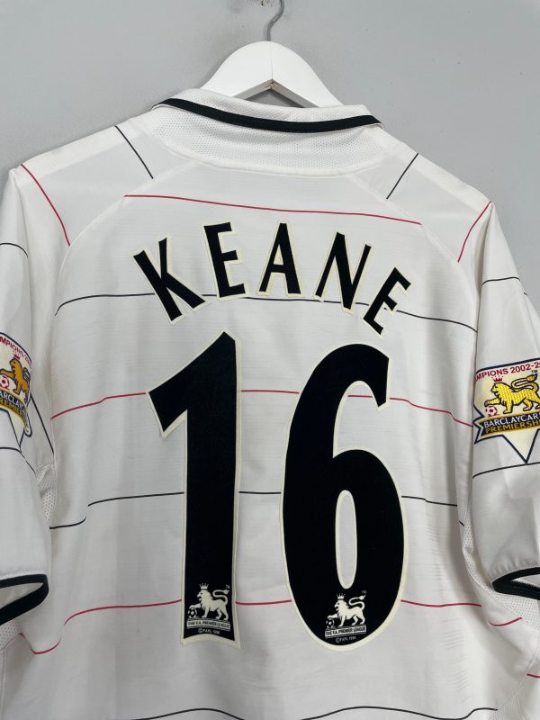 2003 05 MANCHESTER UNITED KEANE #16 AWAY SHIRT (L) NIKE Online Sale