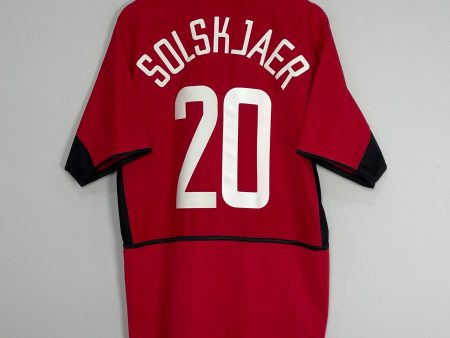 2002 04 MANCHESTER UNITED SOLSKJAER #20 HOME SHIRT (L) NIKE Online