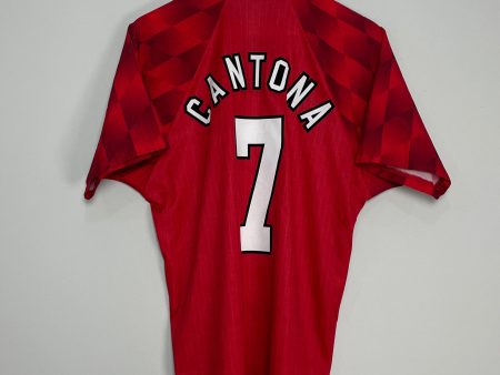 1996 98 MANCHESTER UNITED CANTONA #7 HOME SHIRT (M) UMBRO Sale