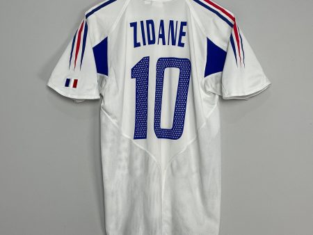 2004 06 FRANCE ZIDANE #10 AWAY SHIRT (S) ADIDAS Online Hot Sale