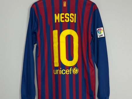 2011 12 BARCELONA MESSI #10 L S HOME SHIRT (M) NIKE Online now