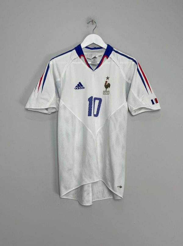 2004 06 FRANCE ZIDANE #10 AWAY SHIRT (S) ADIDAS Online Hot Sale