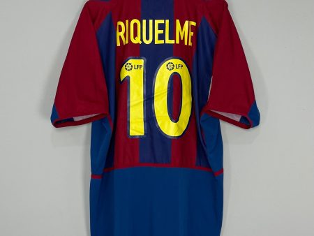 2002 03 BARCELONA RIQUELME #10 HOME SHIRT (XL) NIKE Online now