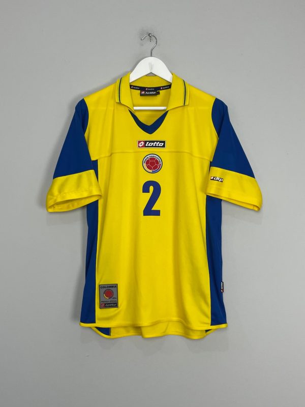 2003 04 COLOMBIA I.CORDOVA #2 HOME SHIRT (L) LOTTO Hot on Sale