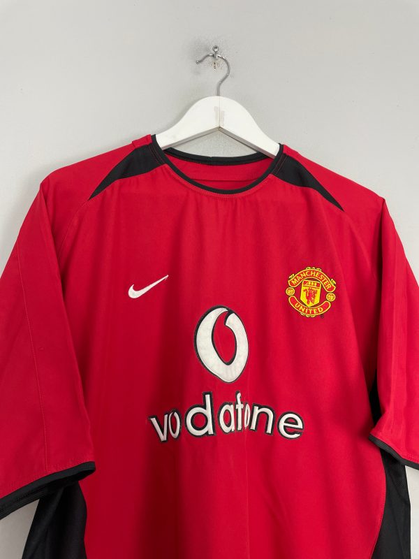 2002 04 MANCHESTER UNITED SOLSKJAER #20 HOME SHIRT (L) NIKE Online