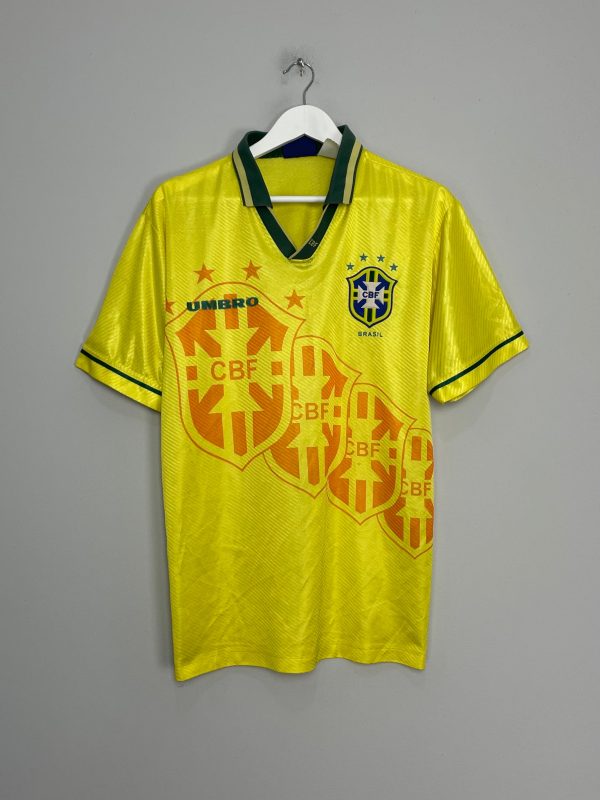 1994 96 BRAZIL HOME SHIRT (M) UMBRO Sale