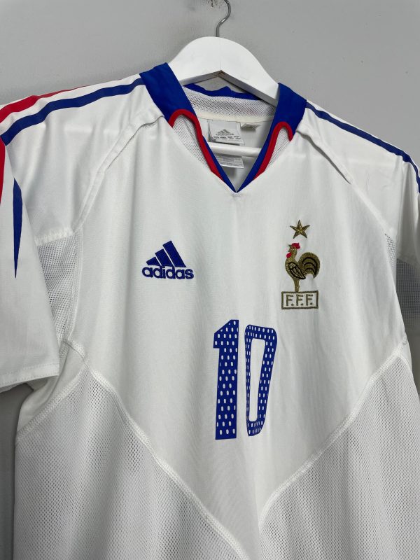 2004 06 FRANCE ZIDANE #10 AWAY SHIRT (S) ADIDAS Online Hot Sale