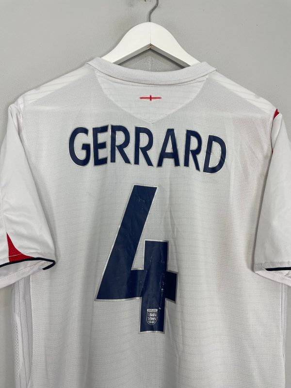 2005 07 ENGLAND GERRARD #4 HOME SHIRT (L) UMBRO Sale